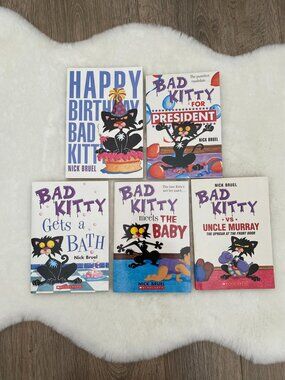 Set of 5 Bad Kitty Series Books